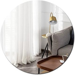 MCLEULLA 40cm Acrylic Wall Mirror Plexiglass Big Large Mirror for Walls Bathroom Wall-Mounted Mirrors for Make Up Vanity Baby