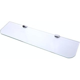 BSM Marketing 600mm (24 inches) by 150mm (6 inches) glass shelf for bathroom, kitchen bedroom