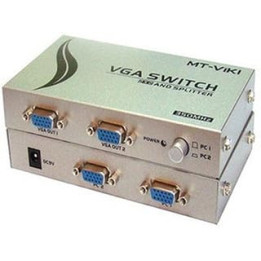 MT-202C 2x2 VGA Switcher two hosts share two monitors video sharing 350MHz 1920 x 1440