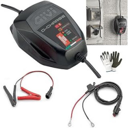 COMPATIBLE WITH DERBI PREDATOR O2 50 KAT 100% AUTOMATIC 8 INTELLIGENT CYCLES BATTERY CHARGER-CHARGE MAINTAINER FOR GIVI S510