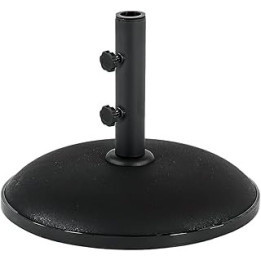 PARASOL BASE 11kg HEAVY DUTY FURNITURE GARDEN UMBRELLA STAND IN BLACK