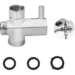 3 Way Shower Diverter Valve, G1/2 and G3/4 outlets Bathtub & Shower Diverter Valves for Handheld Shower Head and Fixed Spray