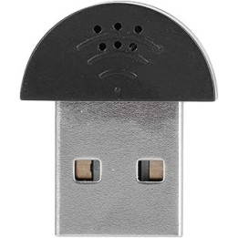 Mini USB 2.0 Microphone, Portable USB Mini Studio Speech Microphone Recording Audio MIC Adapter PC Plug-and-play Driver-free