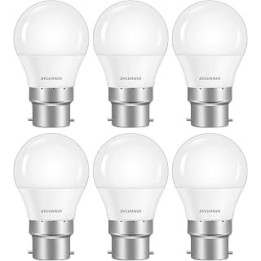 Sylvania Mini Globe Frosted LED Light Bulb, B22, 3W, 250 Lumens, Warm White 2700K - 6 Pack