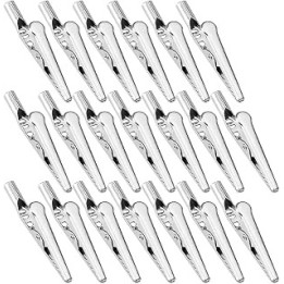 Alligator Clip, 20 Pcs 52MM Metal Test Lead Crocodile Clamps for Electricial Work Testing