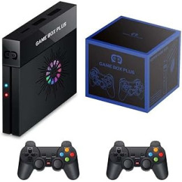 KeepDo X6 HD Retro Game Console with 128G, Arcade Game Console with 2.4G Dual Wireless Controllers Plug & Play Video Game