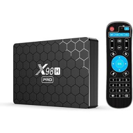 Android 12.0 TV Box X98H PRO, Allwinner H618 Smart TV Box Support 2.4G/5G WiFi 3D H.265 4K HD Android Box Set Top TV Box, With