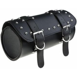 Motorcycle Saddle Bags Motorbike Accessories Leather Motorcycle Pannier Saddle Bags Tool Luggage Rolls Front Fork Bags with 2