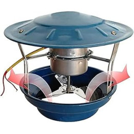 Chimney Fireplace Fan, 50W 3 Leaves Household Induced Draft Fan Chimney Exhaust Fan Stove Smoke Extractor Dust Induced Draft