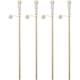Domire Toy fishing rod Wooden fishing rod magnetic toys Wooden Magnet Fishing Poles Magnetic Catching Rod Tool for Kindergarten