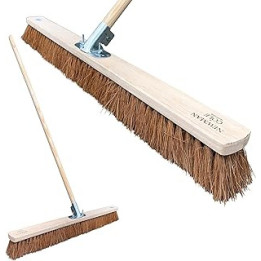 Newman and Cole 36” Wide Broom Indoor or Outdoor, Extra-Large Heavy Duty Broom Sweeping Brush for Warehouse Floors and Large