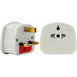 Eu 2 Pin To Uk 3 Pin Fused Adaptor Plug For Visitors From Asia USA Europe Australia & Africa Tourist Adaptor For Electric Razor
