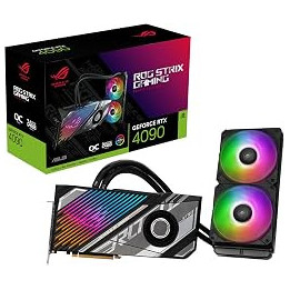 ASUS ROG Strix LC NVIDIA GeForce RTX 4090 OC Edition Gaming Graphics Card (PCIe 4.0, 24 GB GDDR6X, HDMI 2.1, DisplayPort 1.4a,
