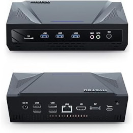 HYSTOU Business Mini PC Windows 11 Pro Mini Computer, Small Desktop PC 16GB Ram DDR5 256GB NVMe SSD i5-1240P(up to 4.4GHz) 12