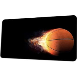 Extended Mouse Pad Basketball Pattern Mouse Pad Large Locking Edge Gaming Mouse Pad Keyboard Office Laptop Notebook Desk Mat
