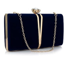 Clutch Bags for Women: Vintage Evening Bag Diamond Handbag Suede Velvet Purse Clutch Purse With Detachable Chain for Wedding
