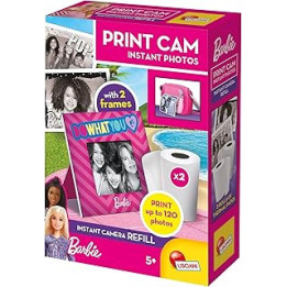 Lisciani Barbie Print Cam Refills, 2 Rolls for 120 Photos Compatible with the Barbie Print Cam Children's Camera from 5 Years,