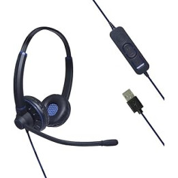 Project Telecom Everyday Binaural Noise Cancelling USB Headset | Compatible with iNeen