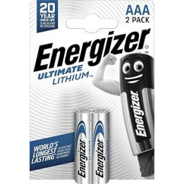 Energizer Lithium AAA Battery, Pack of 2