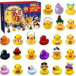 Rubber Duck Advent Calendar 2023, Cute Rubber Duck Christmas Countdown 24 Days Toy, Christmas Advent Calendar For Kids, Rubber