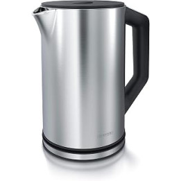Arendo - Electric Kettle 1.5 L Cordless - Stainless Steel - Energy Saving due to Temperature Control from 40°C - 100°C - Keep