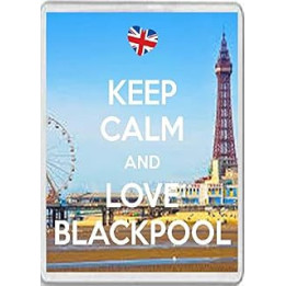 Keep Calm and Love Blackpool - Fridge Magnet