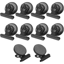 10 Pcs Magnetic Clips, Strong Metal Fridge Magnets, Magnetic Clamps, Magnet Holders, Heavy Duty Refrigerator Magnet Clips for