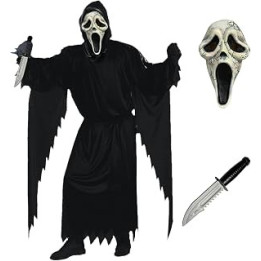 Maryparty Ghost Face Costumes Scream Costume Outfit Halloween Horror Film Living Dead Fancy Dress