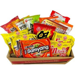 Korean Top Selling Ramen Noodle Mix Assorted Box (15 Pack)