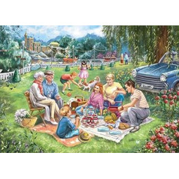 Jumbo 11263 Falcon Deluxe Birthday Picnic 1000 Piece Jigsaw Puzzle
