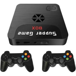 Stylebest Super Console X5, X5 Game Console Box Children's Video Game Console with 2 Game-Pads Simulator Console Game Home Game