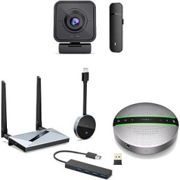 4K HDMI Wireless Transmitter Collaboration Bundle V2 - Compatible with Multi-tenant Conferencing