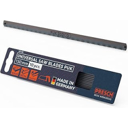 Presch universal junior hacksaw blades 150mm 10 pcs - Original PUK saw blade set for 150mm hand saws - Universal saw blade