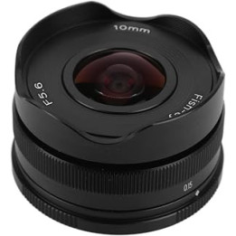 Entatial 10mm Fisheye Lens, 10mm F5.6 Fisheye Lens Light Transmittance Improvement for Fuji Camera for FX Mount Camera