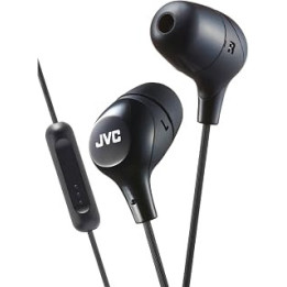 JVC HAFX38MB Marshmallow Earphones With Microphone & In-line Remote (Black)