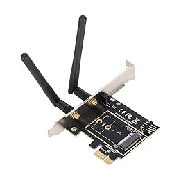 03 Electronic Material Bluetooth Network Card PCI-E to NGFF M.2 Riser Card Dual Antenna for WIN/LINUX/MAC