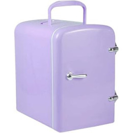 SCYDAO Mini Fridge 4 Liter, AC/DC Home Car Fridge Portable Freezer Car Dual-Purpose 12V Portable Capacity Compact Cooler And