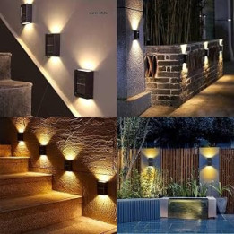 4 LED Solar Elegance for Your Garden Nights Warm Light
