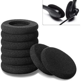 Frienda 10 Pieces Headphone Pads Foam Pad Replacement Earpad Cushion Cover(2 Inch)