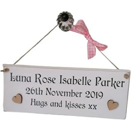 Handmade Personalised Keepsake Gift For A Newborn