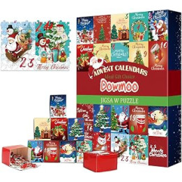 2023 Christmas Advent Calendar Jigsaw Puzzles, 24 Days Countdown to Christmas Advent Calendars Toy, Parent-child Interactive