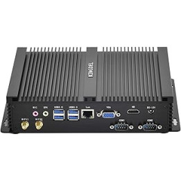 KINGDEL Mini PC Gaming, Fanless Small Desktop Computer with i5 12th Gen. CPU, 4K 4096x2304, Wi-Fi 6E + BT 5.2, HD Port, VGA,