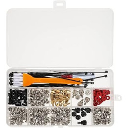 iplusmile Desktop Computer Screw Standoffs Set Kit Screws Cable Ties Brushes Kit (Orange)