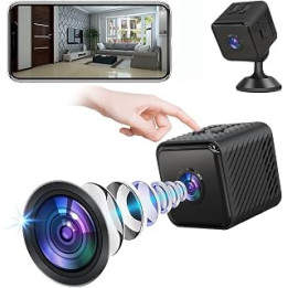 Mini Spy Camera, Wireless Camera 1080P Full HD with Audio and Video, WiFi Wireless Small Security Micro Camera with Night