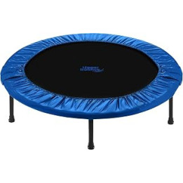 Upper Bounce 44" Mini Trampoline, Exercise Gym Workout Cardio Weight Loss Fitness Indoor/Outdoor Kids Adult Rebounder, Foldable