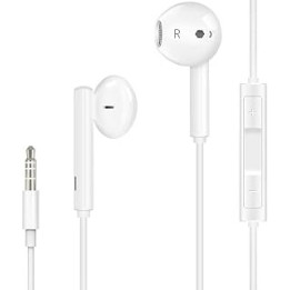 INTOBAS 2 Pack Wired Earbuds Headphones for Computer 3.5mm Earphones with Microphone for iPhone Headphones Noise Isolating