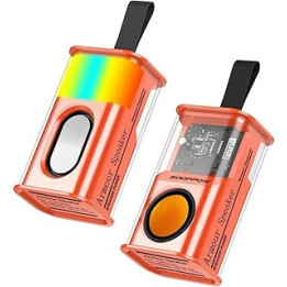 Youding Outdoor Music Player | Portable Music Speaker With LED Ambient Light,Mecha Style Music Speaker, Wireless 5.3 Heavy Bass