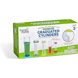 Learning Resources Starter Science Graduated Cylinder Set, Ages 3+, Science Lab Equipment Kids, Measuring Toys for Kids,
