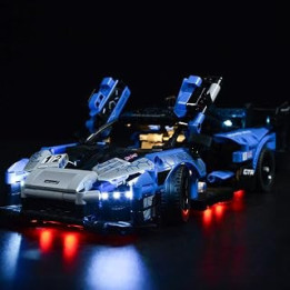 Kyglaring Led Light kit Compatible with Lego 42123-Light Set Designed for Creator Expet McLaren Senna GTR Toy Car Model - NOT