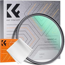 K&F Concept 55mm UV Filter Ultra Slim Japan Optics Multi Coated Ultraviolet Protection Lens Filter with Cleaning Cloth (Nano-K